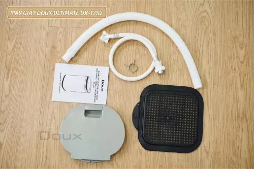 Máy giặt sấy nước nóng Doux Ultimate DX-1352 4.5kg giặt đồ riêng cho bé, tích hợp 14 chương trình giặt-sấy, giặt nước nóng, Inverter tiết kiệm điện nước.
