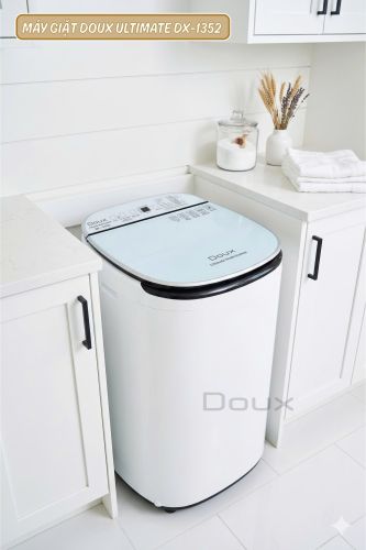 Máy giặt sấy nước nóng Doux Ultimate DX-1352 4.5kg giặt đồ riêng cho bé, tích hợp 14 chương trình giặt-sấy, giặt nước nóng, Inverter tiết kiệm điện nước.