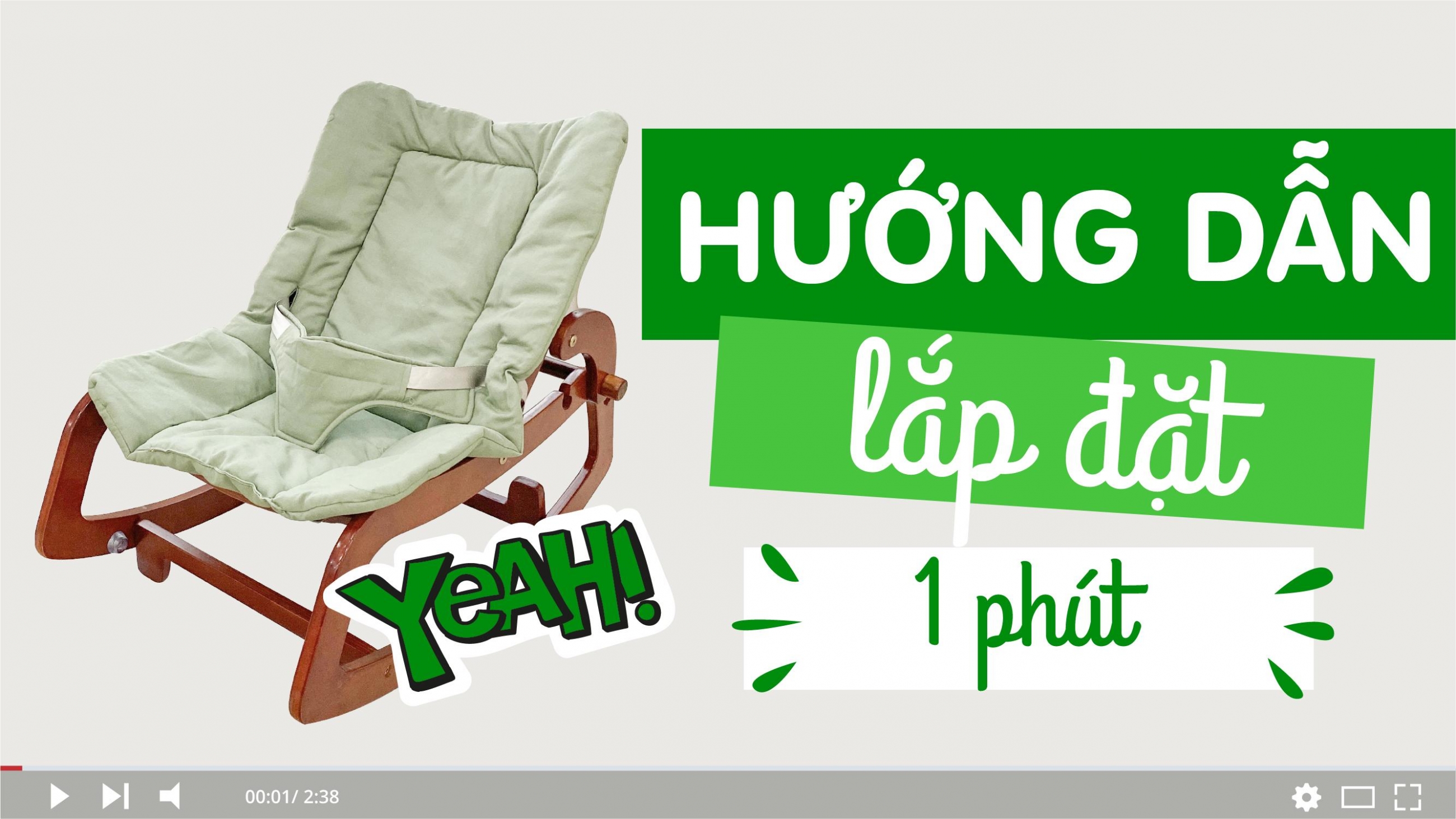 Hướng dẫn lắp đặt ghế bập bênh