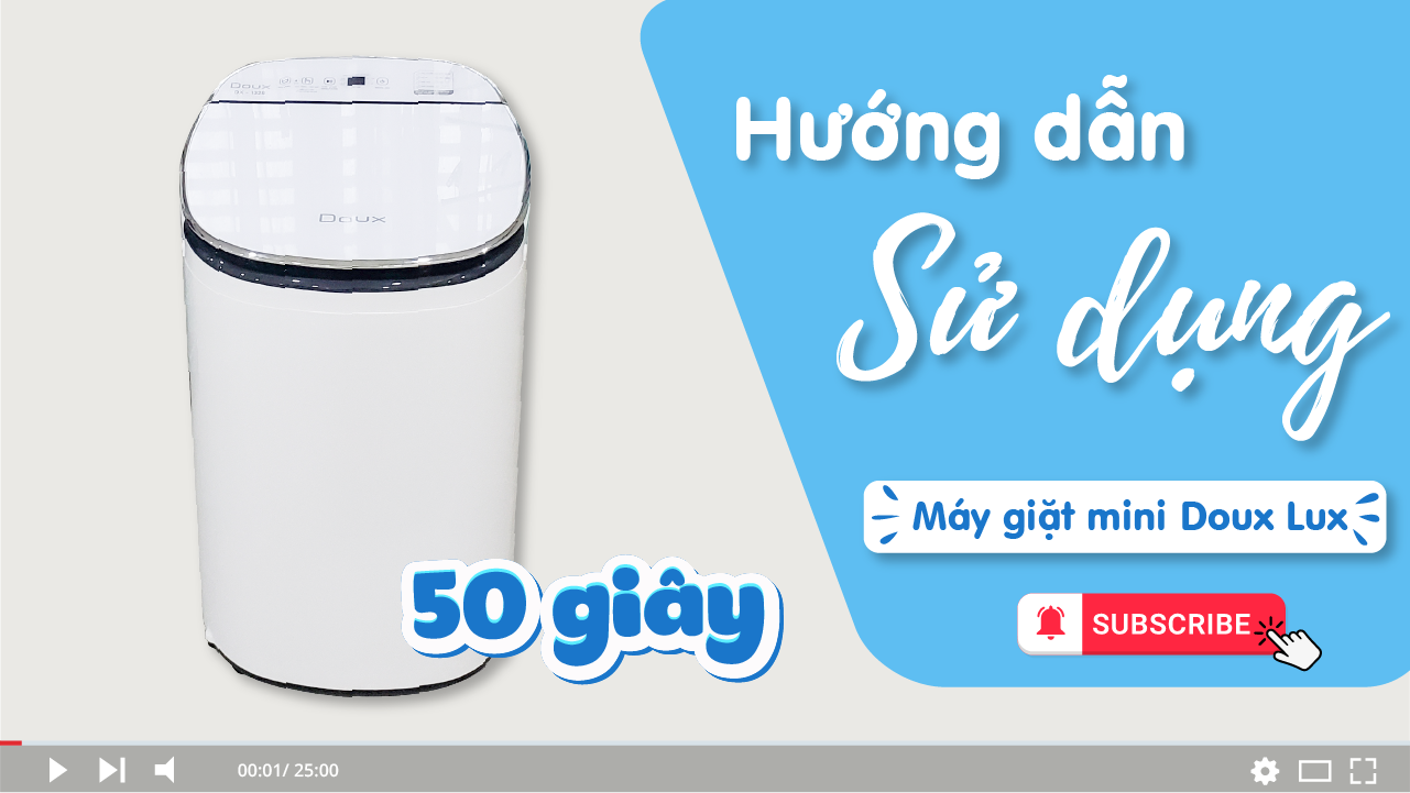 Hướng Dẫn Sử Dụng Máy Giặt Mini Doux Lux