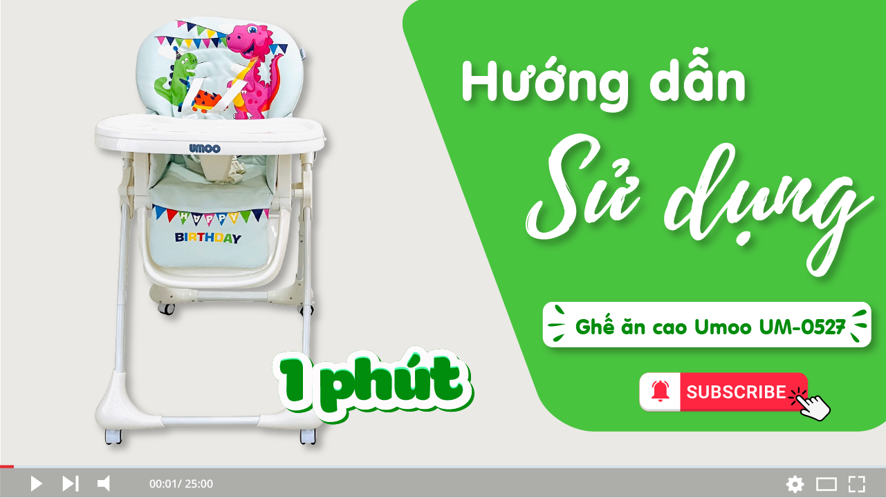 Cách Sử Dụng Ghế Ăn Cao UMOO