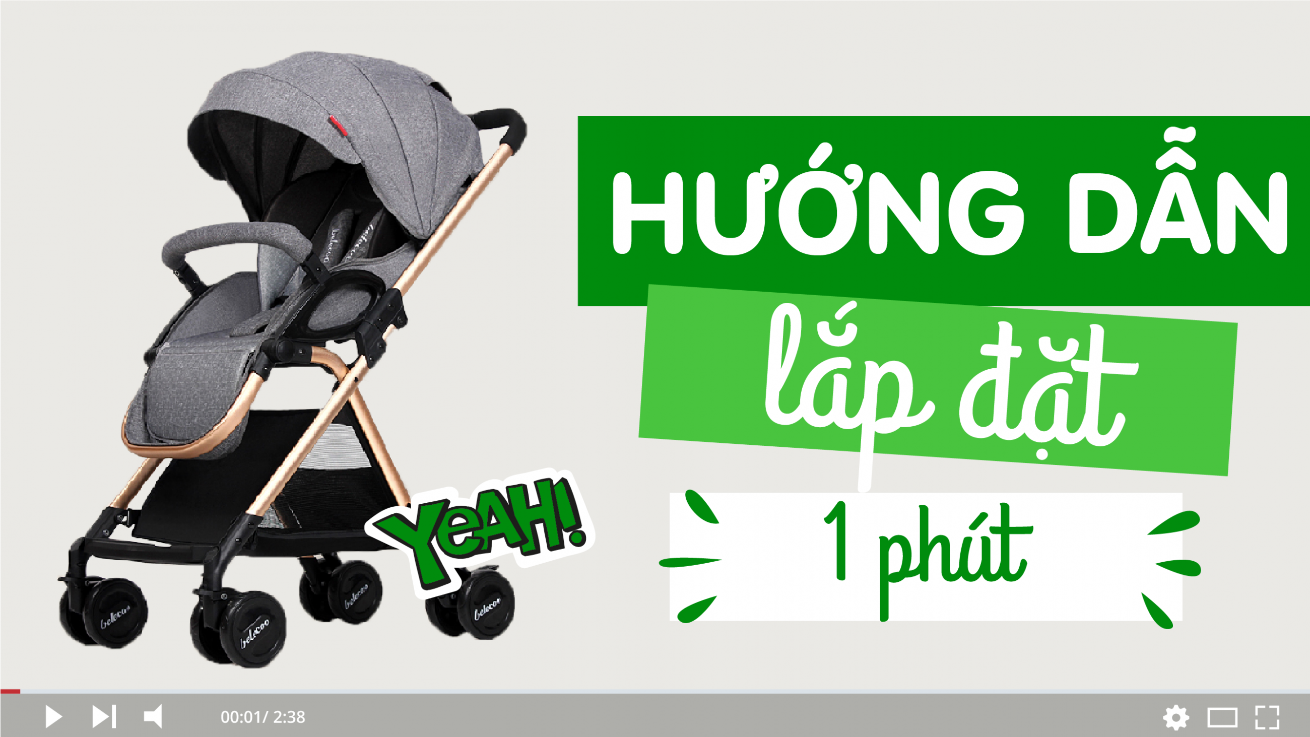 LẮP ĐẶT XE ĐẨY 2 CHIỀU BELECOO