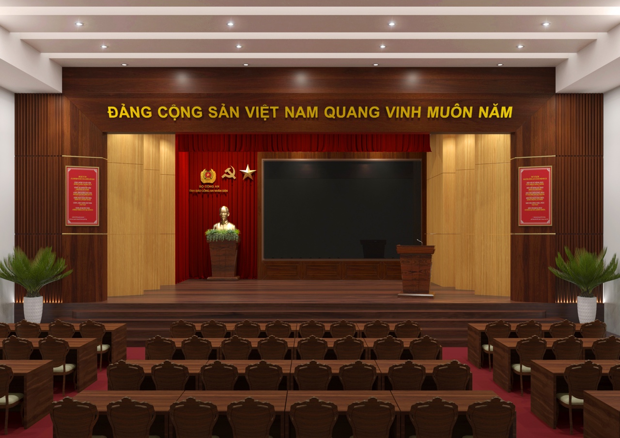 DỰ ÁN THIẾT KẾ HỘI TRƯỜNG CỤC TÌNH BÁO_BỘ CÔNG AN