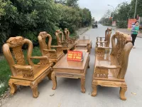 Bộ bàn ghế Minh Quốc Voi gỗ lim