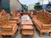 Bộ bàn ghế Hoàng Gia gỗ gõ đỏ