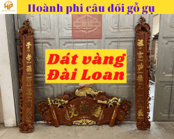 Hoành phi câu đối gỗ gụ