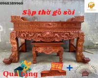 Sập thờ gỗ sồi nga
