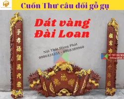 Hoành phi câu đối gỗ gụ