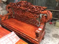 Bàn ghế rồng khuỳnh gỗ xà cừ giá rẻ