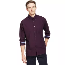 2in Longer Pure Cotton Micro Gingham Checked Shirt