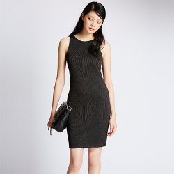 Mini Textured Bodycon Dress