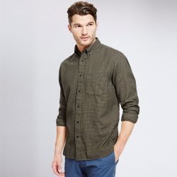 Premium Pure Cotton Thermal Brushed Checked Shirt