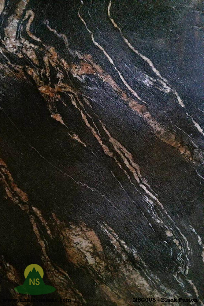 Đá Tự Nhiên Granite NSG008 - Black Fusion