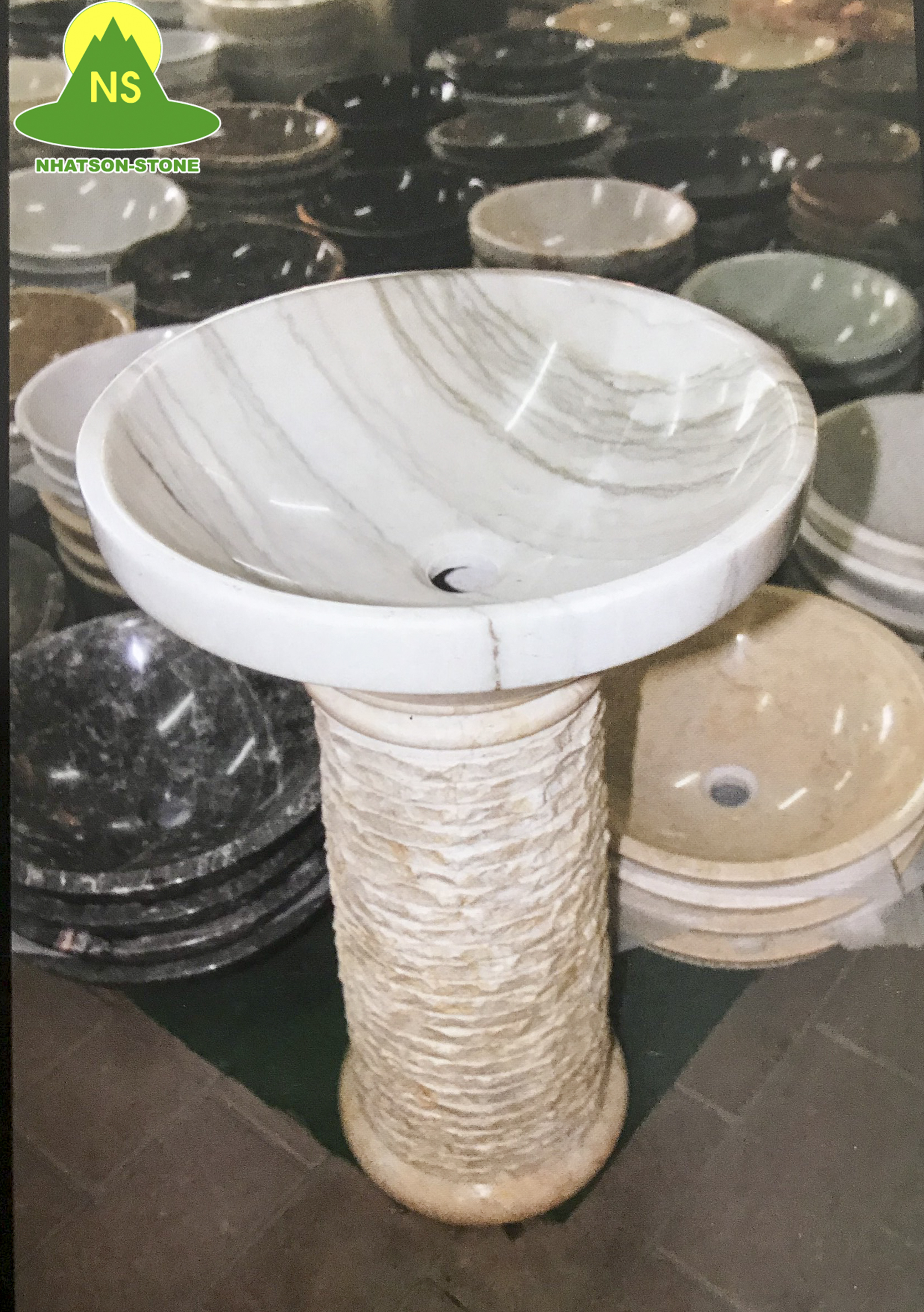 Lavabo đá tự nhiên - NSL009