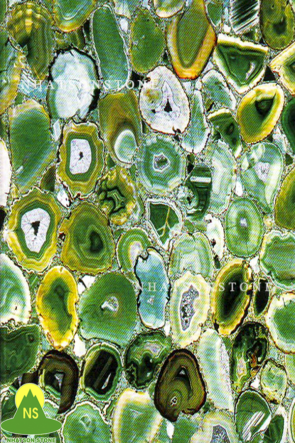 Đá Xuyên Sáng Onyx NSON060 - Green Agate