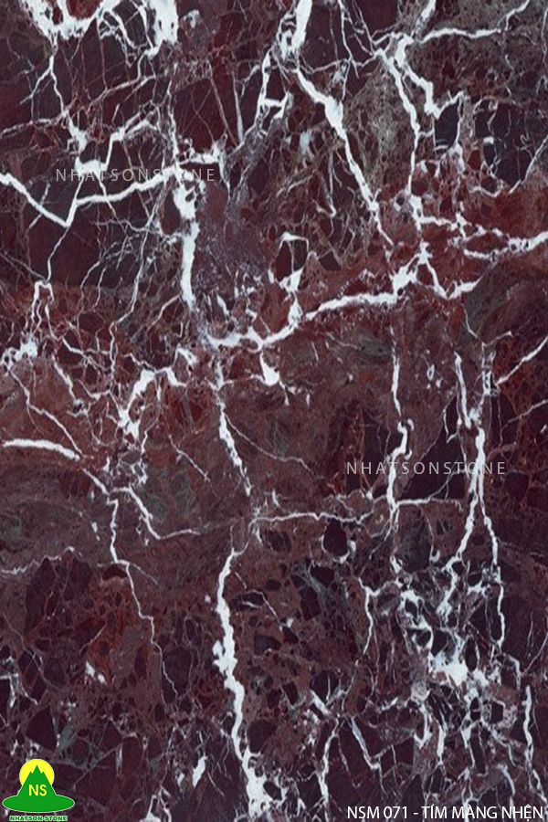 Đá Tự Nhiên Marble NSM074 - TÍM MÀNG NHỆN