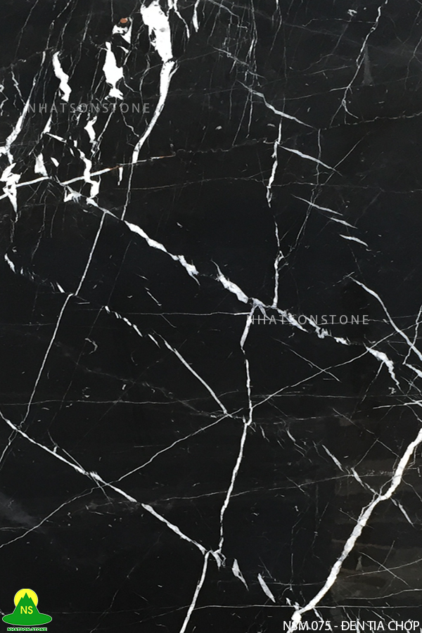 Đá Tự Nhiên Marble NSM075 - ĐEN TIA CHỚP