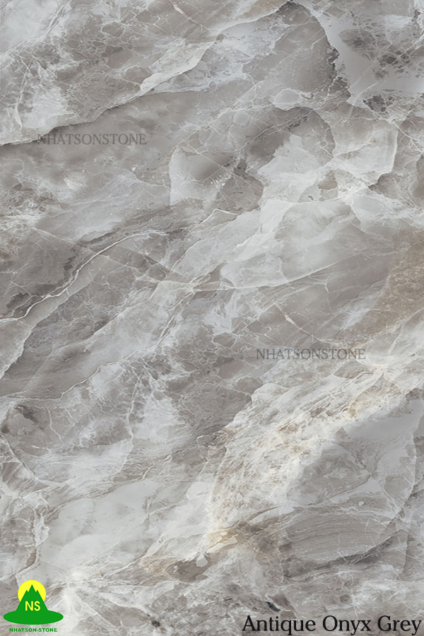 Đá xuyên sáng NSON077 - Antique Onyx Grey