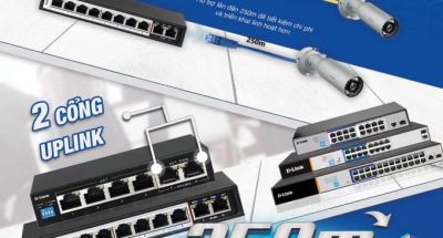 D-Link cho ra mắt nhóm thiết bị chuyển mạch 250m PoE Switch