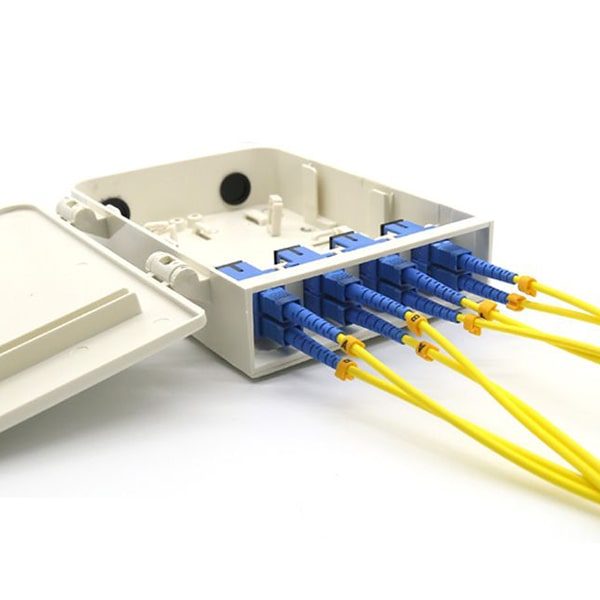 Hộp phối quang gắn tường đủ phụ kiện vỏ nhựa ODF 8FO