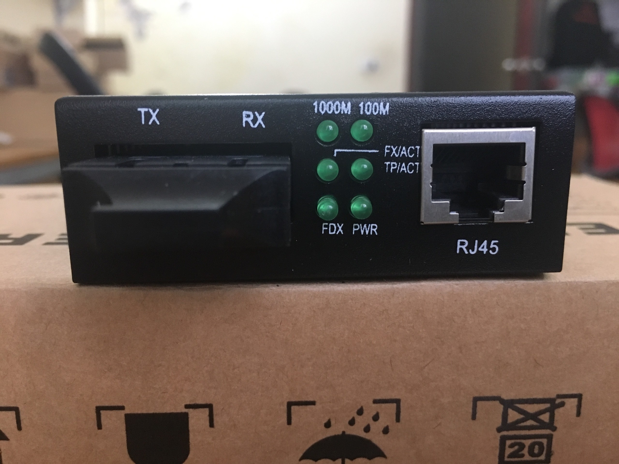 PRO-220S-MM Media Converter double fiber, multimode 550m.