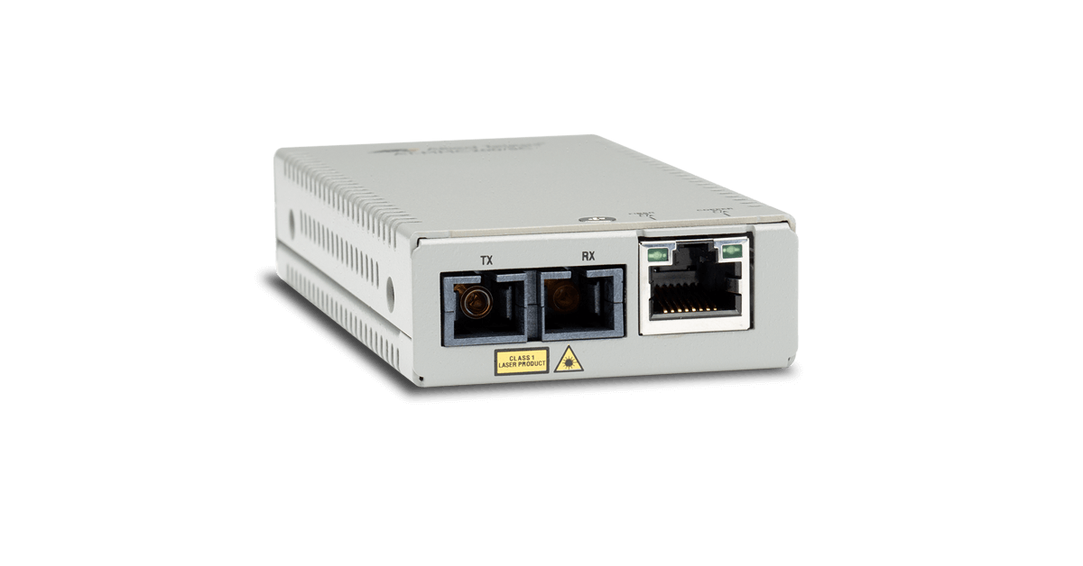 AT-MMC200/SC Allied Telesis 10/100TX to 100FX/SC Multi Mode Media Converter