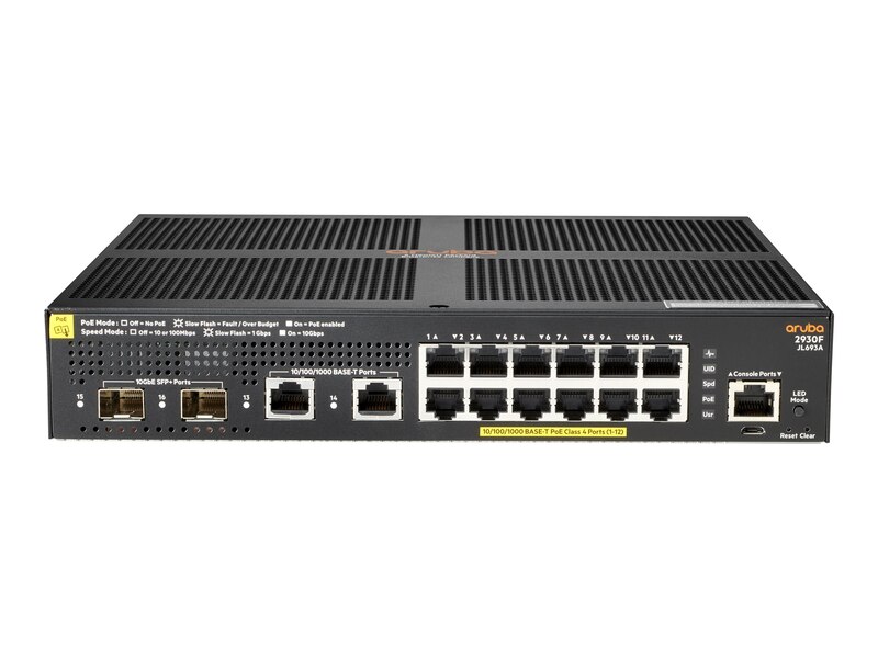 Switch Aruba 2930F-12G- PoE+ 2G/2SFP+ (JL693A)