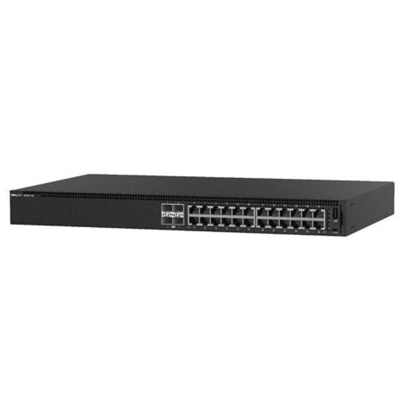 N1124P-ON Dell EMC PowerSwitch 24 Ports GE (12 PoE+ 190W), 4 SFP+ Uplink