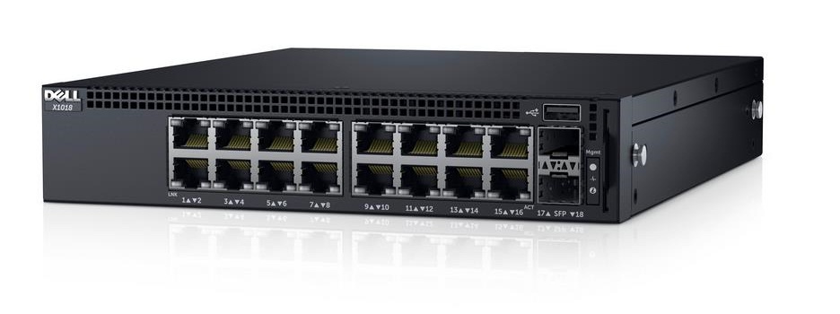 X1018P Dell EMC Networking 16 Ports PoE 246W, 2 SFP Uplink