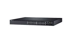 S3124P Dell EMC PowerSwitch 24 Ports GE PoE+, 2x SFP+ ports, 2 Combo Uplink