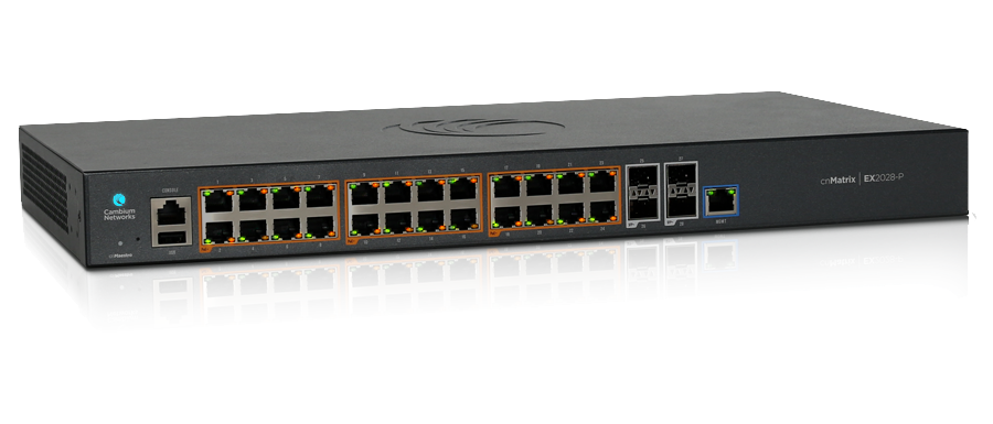 Cambium EX2028-P Switch Cambium 24 Ports GE PoE, 4 SFP+ Uplink