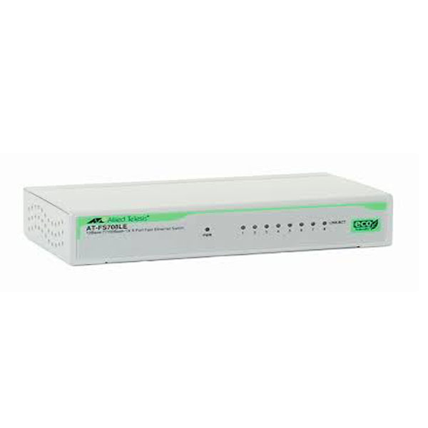 AT-FS708LE Allied Telesis 8-port 10/100TX low power unmanaged switch