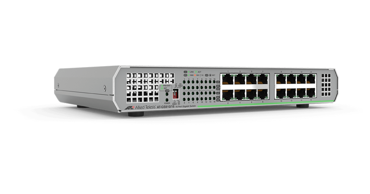 AT-GS910/16 Bộ chia mạng Allied Telesis 16-port 10/100/1000T unmanaged switch