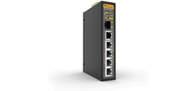 AT-IS130-6GP-80 Allied Telesis 5 Ports GE, 1 SFP Uplink, Industrial un-managed Switch, PoE+ support
