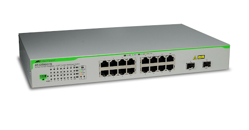 AT-GS950/16 Allied Telesis 16 Ports GE Eco-Friendly WebSmart Switch, 2 SFP Combo Ports