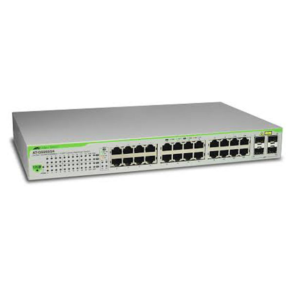 AT-GS950/24 Switch Allied Telesis 24 Ports 10/100/1000T Eco-Friendly WebSmart, 4 SFP Combo Ports