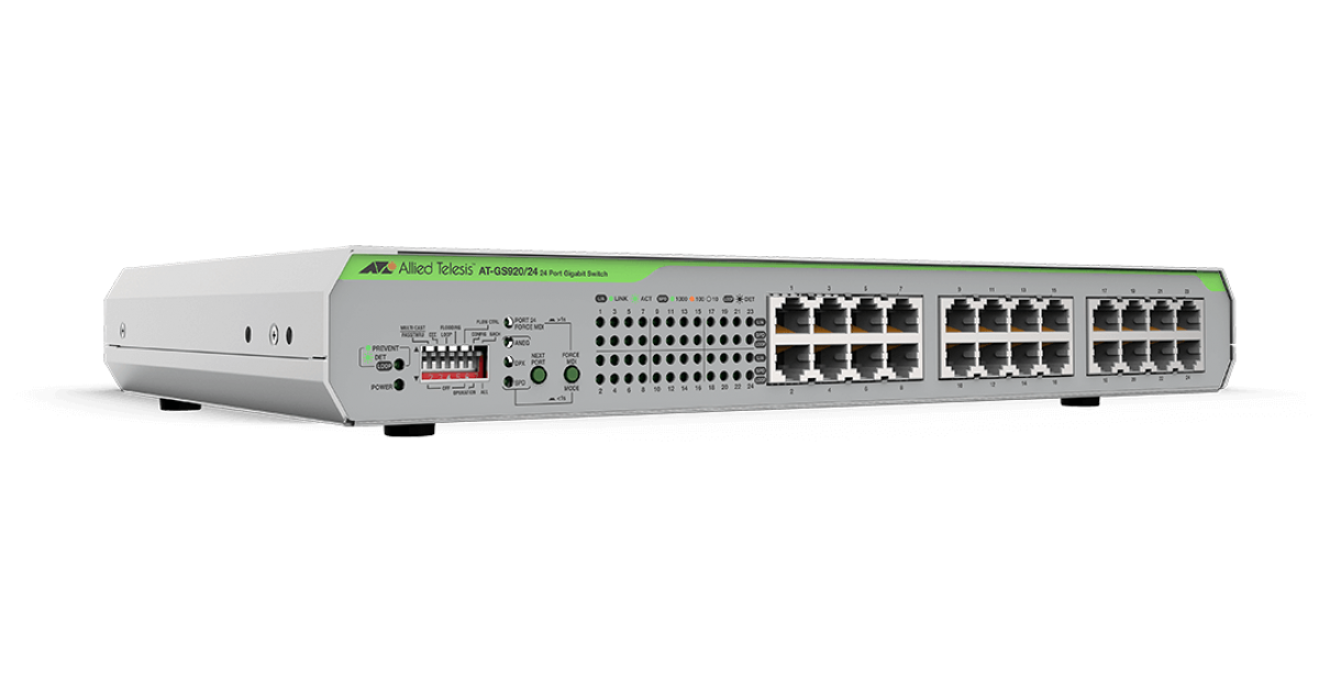 AT-GS920/24 Switch Allied Telesis 24 Ports 10/100/1000T Unmanaged