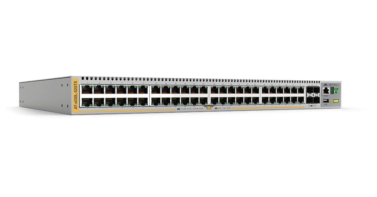 AT-x530L-52GTX Switch Allied Telesis 48 Ports GE Stackable, 4 SFP+ Slot Uplink