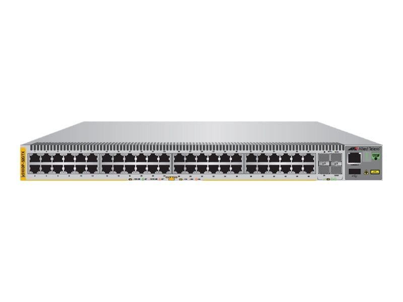 Switch Allied Telesis 48 Ports stackable, 4 SFP+ ports Uplink, 2 hot-swappable power supplies