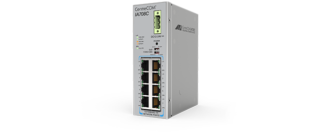 AT-IA708CM Allied Telesis Industrial unmanaged switch 8 10BASE-T/100BASE-TX ports