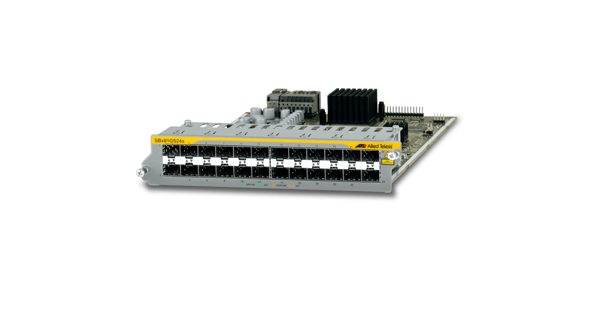AT-SBx81GS24a Allied Telesis 24 Ports 100/1000X SFP Ethernet Line Card
