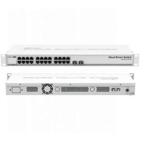 Switch Mikrotik CSS326-24G-2S+RM 24x 1GbE, 2x SFP+ 10GbE port, Adapter 24V 1.2A