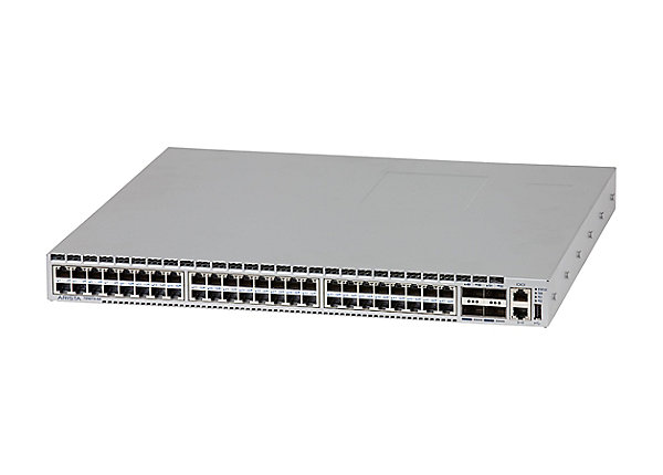 JH589A Arista DCS-7050TX-64-F 7050X 48XGT 4QSFP+ F-B AC Switch