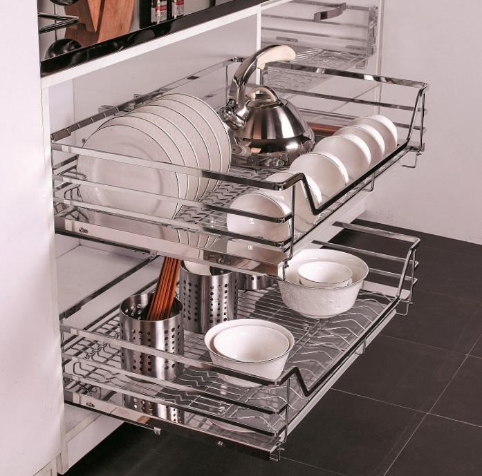 Ngăn Kéo Để Bát Đĩa Xoong Nồi Inox Edel BS02.600