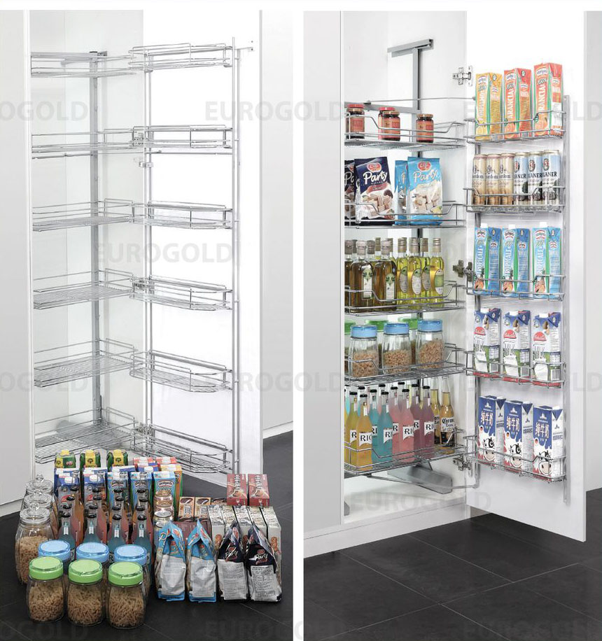 Tủ Đồ Khô INOX Nan Vuông Cánh Mở Eurogold EV445SQ