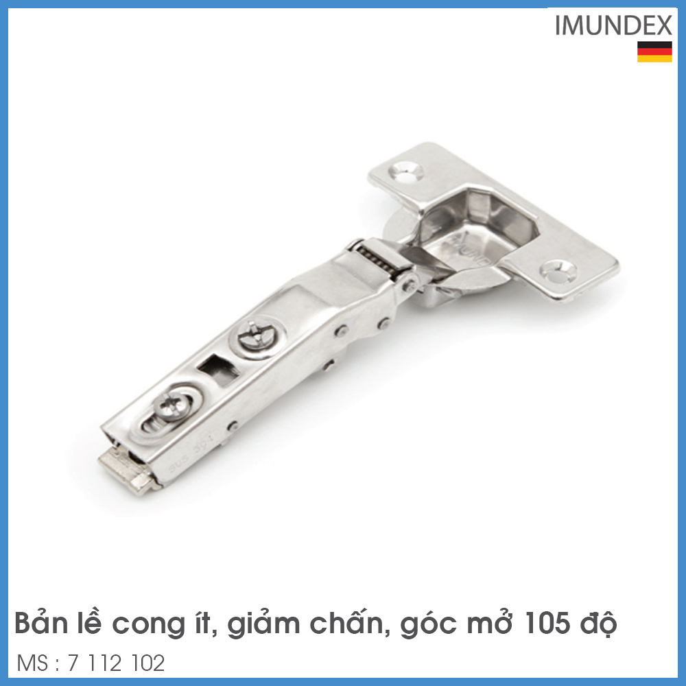 Bản Lề Trùm Nửa Giảm Chấn 105° Imundex 7 112 102