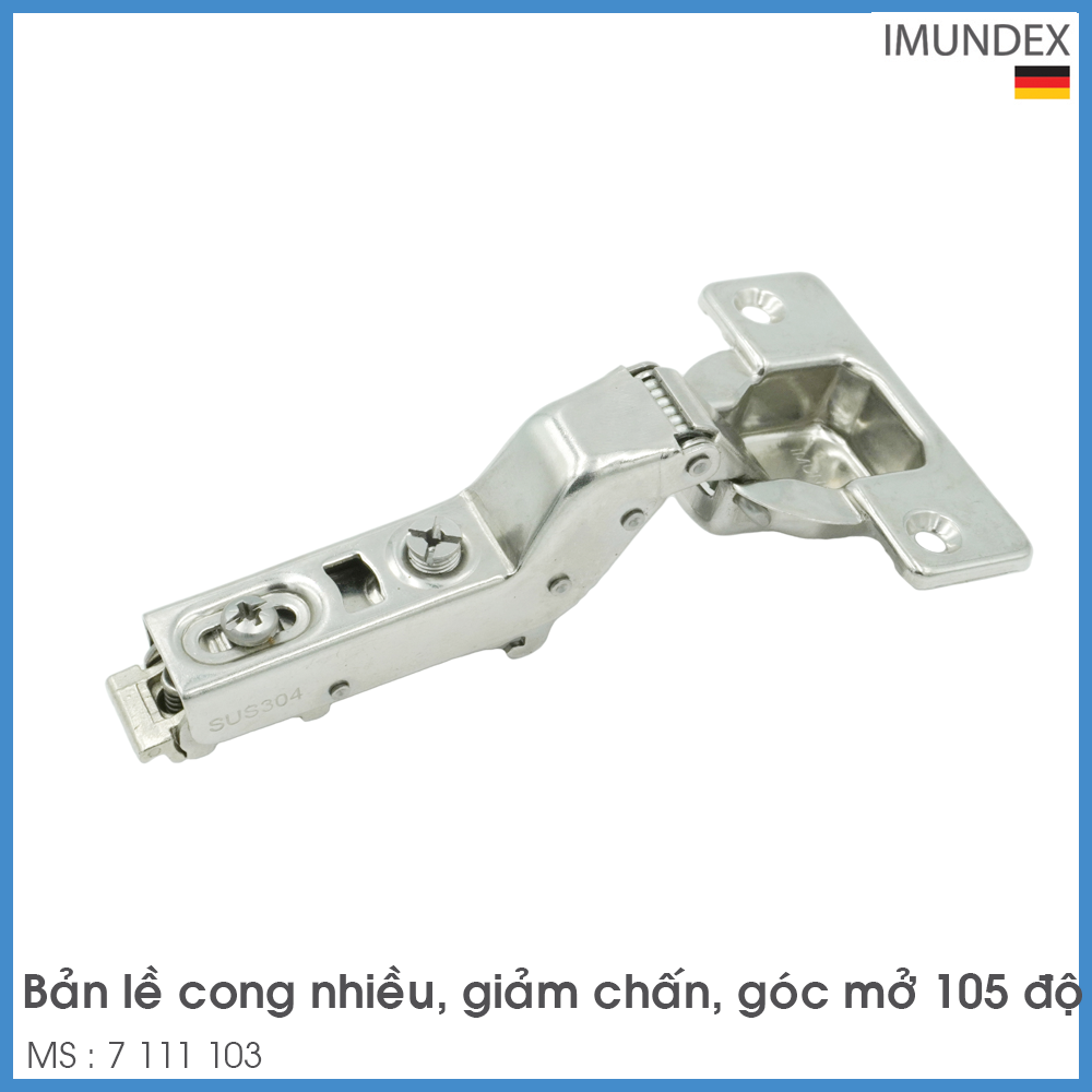 Bản Lề Lọt Lòng Giảm Chấn 105° Imundex 7 111 103