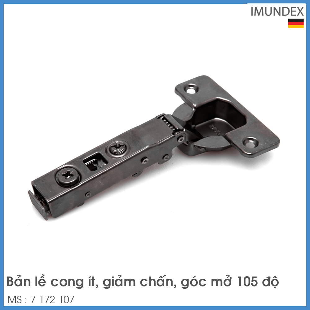 Bản Lề Trùm Nửa Giảm Chấn 105° Imundex 7 172 107