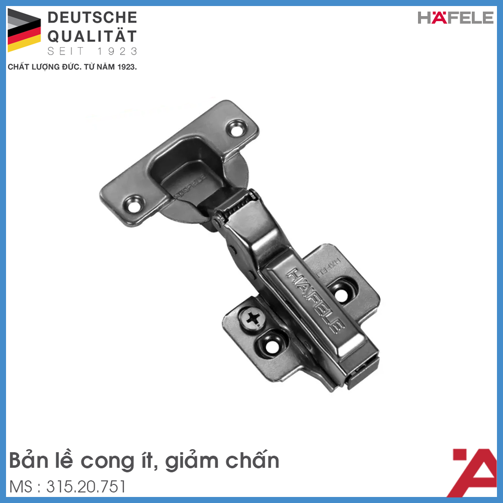 Bản Lề Tủ Trùm Nửa Metalla SM 110° Hafele 315.20.751