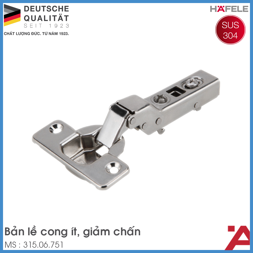 Bản Lề Tủ Trùm Nửa Metalla SM 110° Hafele 315.06.751